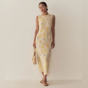 Doen Chandra dress in citron anemone bloom NWT 
90s’